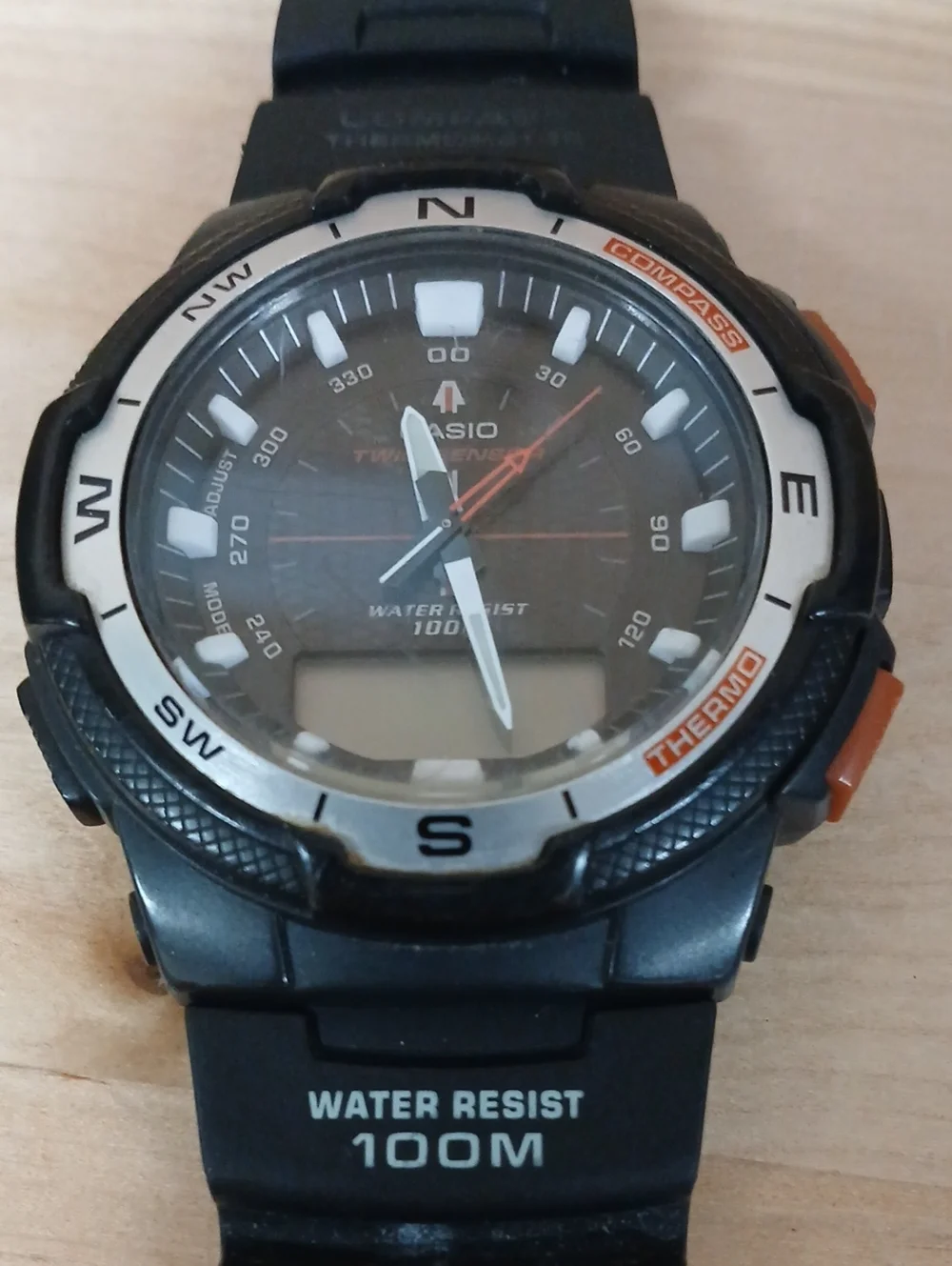 Casio Black and Silver Men's Sport Watch